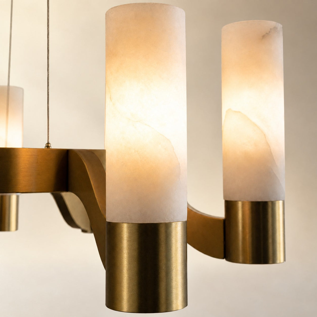 Caerior Modern Alabaster Hanging Light Fixtures