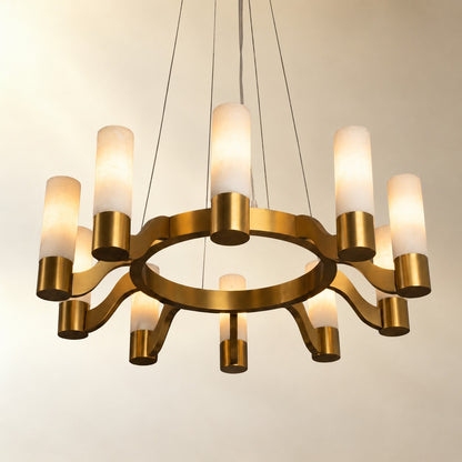 Caerior Modern Alabaster Hanging Light Fixtures