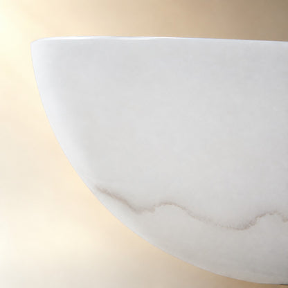 Calista Spanish Alabaster Mid Century Wall Sconce
