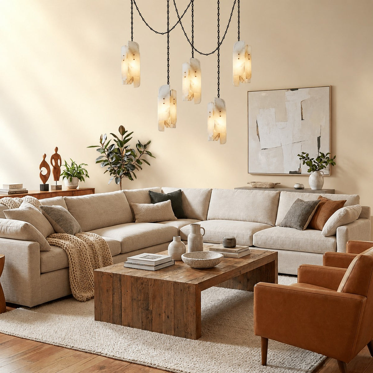 Cascading Chain Cluster Chandelier