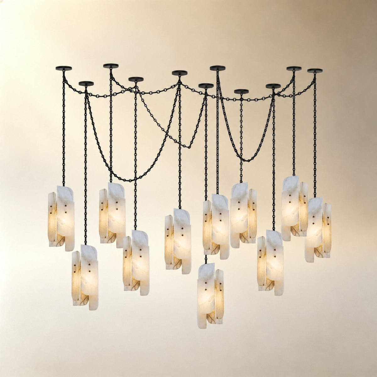 Cascading Chain Cluster Chandelier