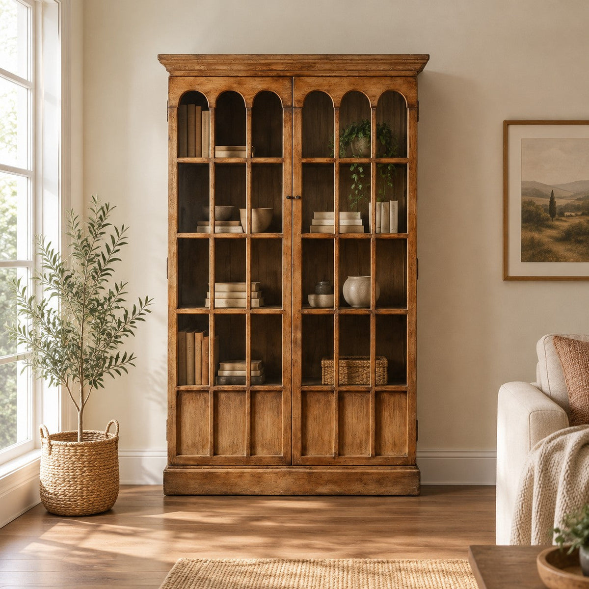 Happyarcadian Rustic Wood Storage Case