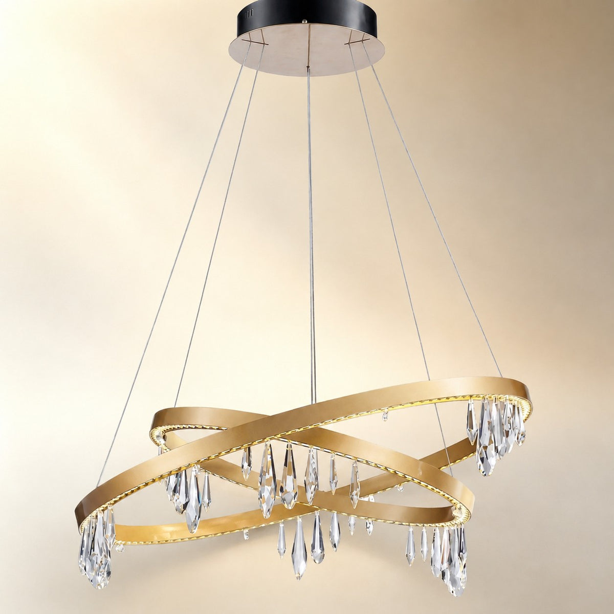 Celor Crystal Ring Chandelier 31.5"