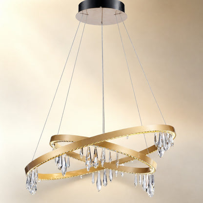 Celor Crystal Ring Chandelier 31.5"