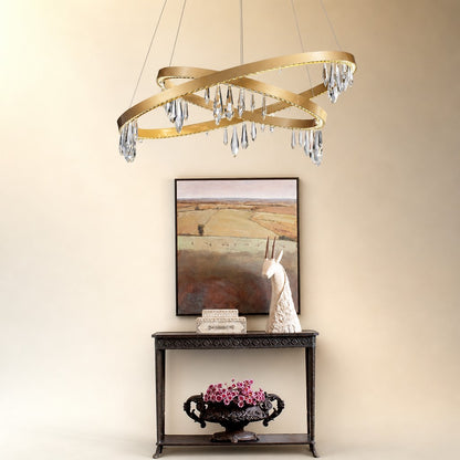 Celor Crystal Ring Chandelier 31.5"