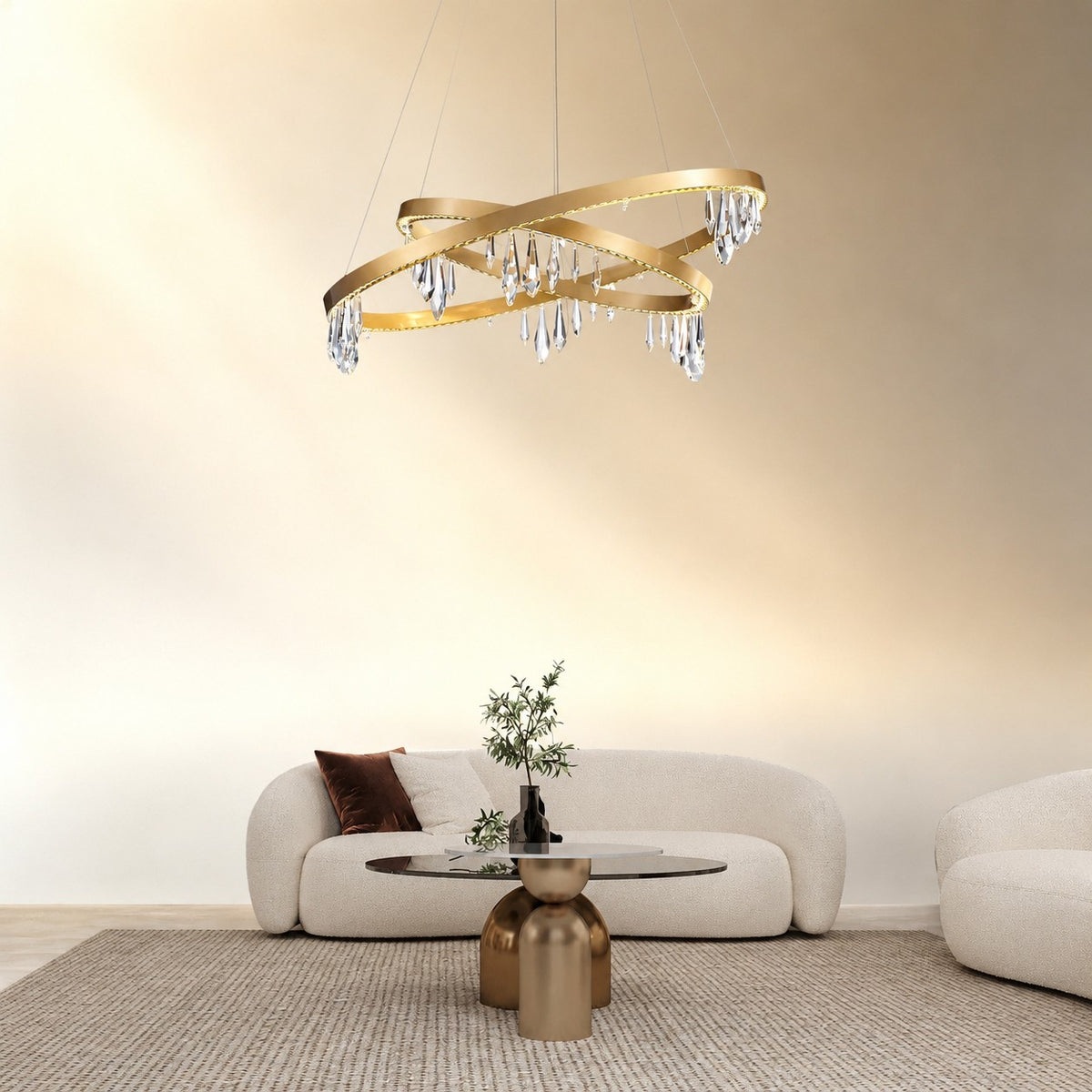Celor Crystal Ring Chandelier 31.5"