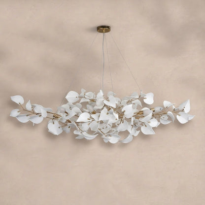 Ceramic Ginkgo Leaf Chandelier