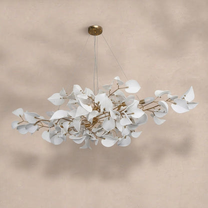 Ceramic Ginkgo Leaf Chandelier