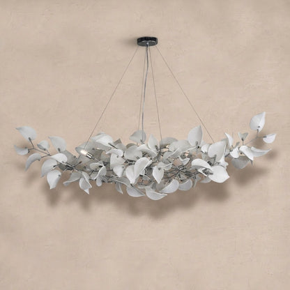 Ceramic Ginkgo Leaf Chandelier