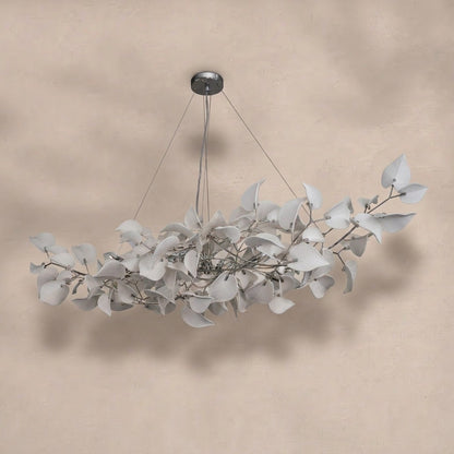 Ceramic Ginkgo Leaf Chandelier