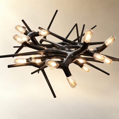 Chandelier Adjustable Light Iron Dimmable 10-45 Bulbs Warm