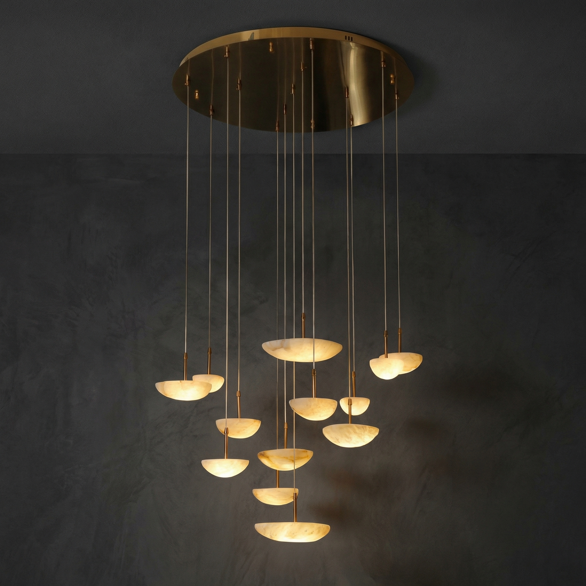 Iloen Modern Alabaster Pendant Light Fixtures