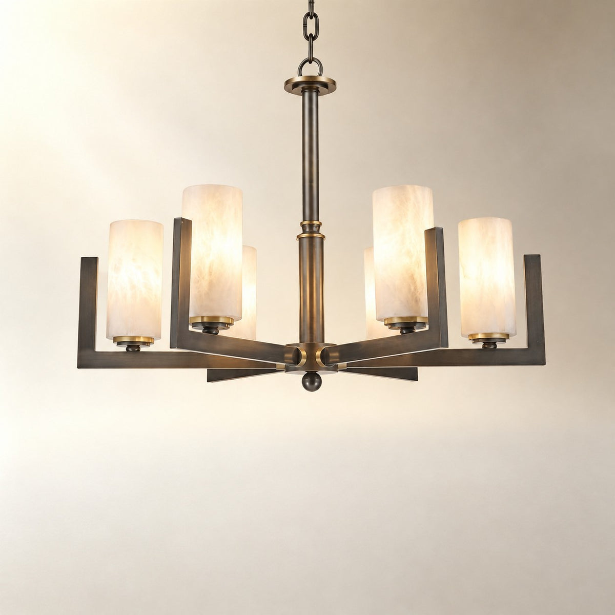 Classic Multi-arm Pendant Alabaster