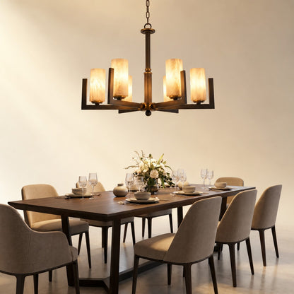 Classic Multi-arm Pendant Alabaster