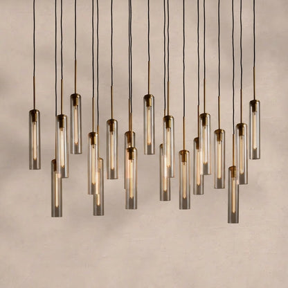 Colleena Linear Fluted Glass Chandelier