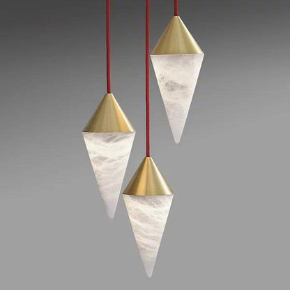 Conus Alabaster Chandelier - Merlin Lamps