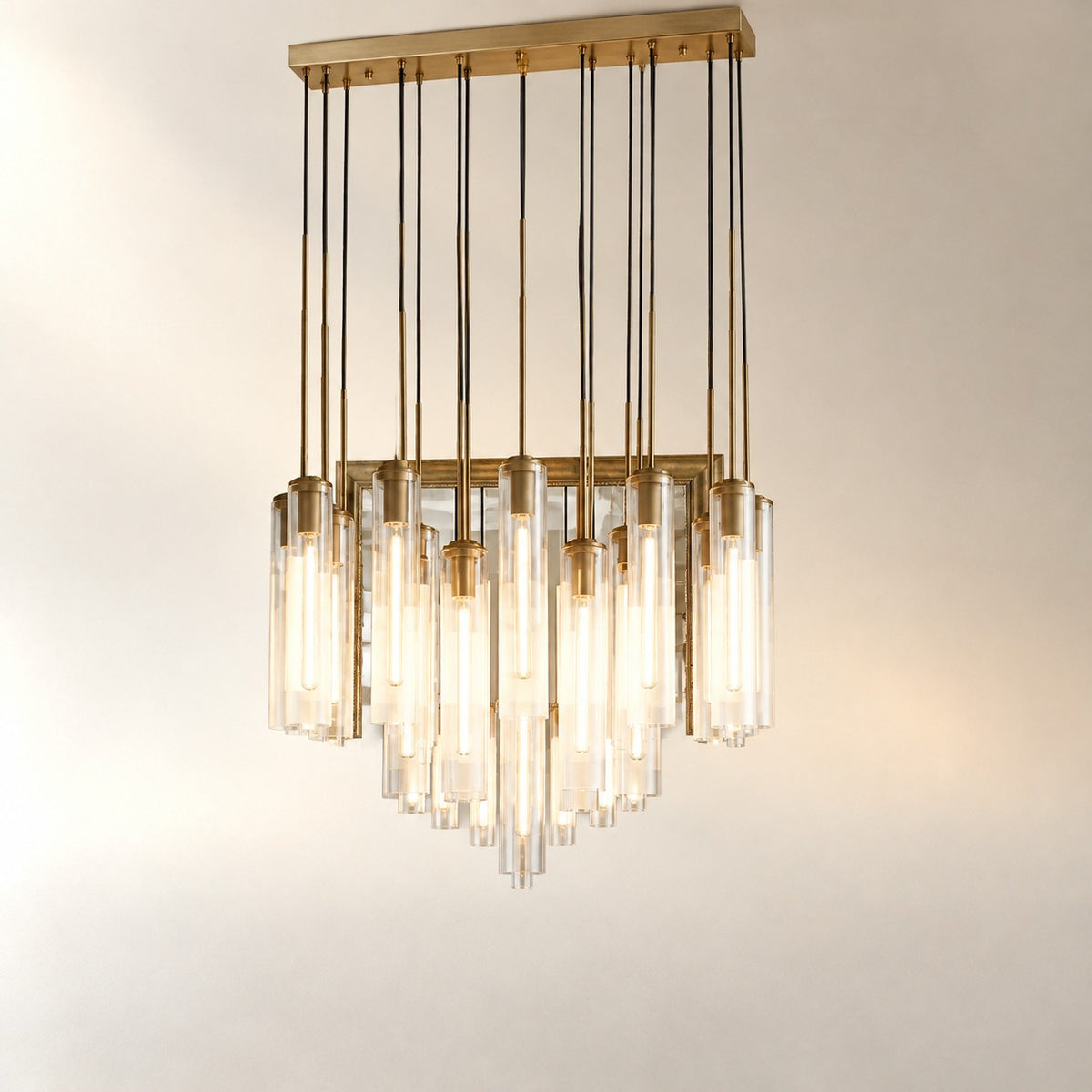 Corlena Fluted Glass Round Chandelier