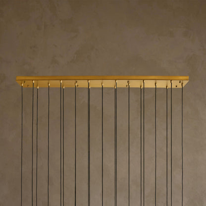 Corlena Linear Fluted Glass Chandelier