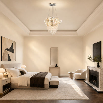 Corona Crystal Halo Chandelier