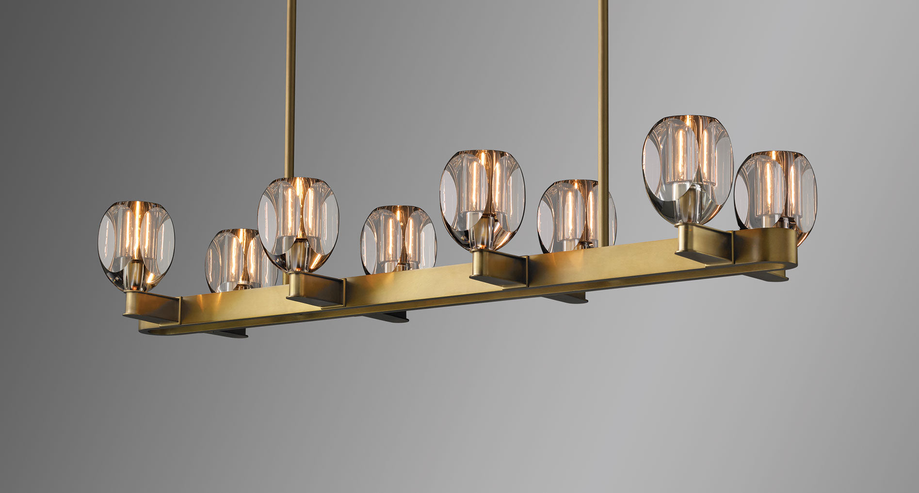 Canson Linear Modern 8 lights Dining Room Chandelier