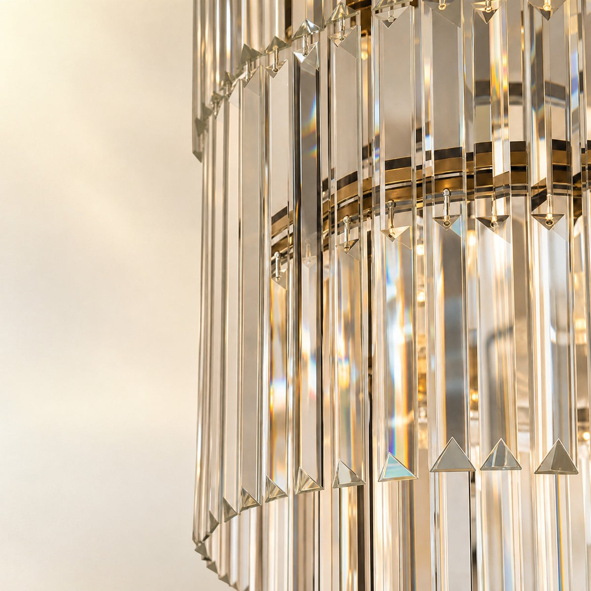 D500 Stripe Crystal Chip Stair Light - Black