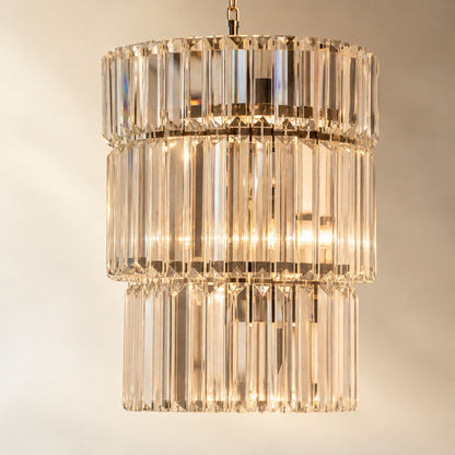 D500 Stripe Crystal Chip Stair Light - Black