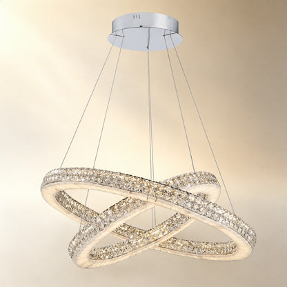 Daerin Alabaster Tiered Chandelier 31"