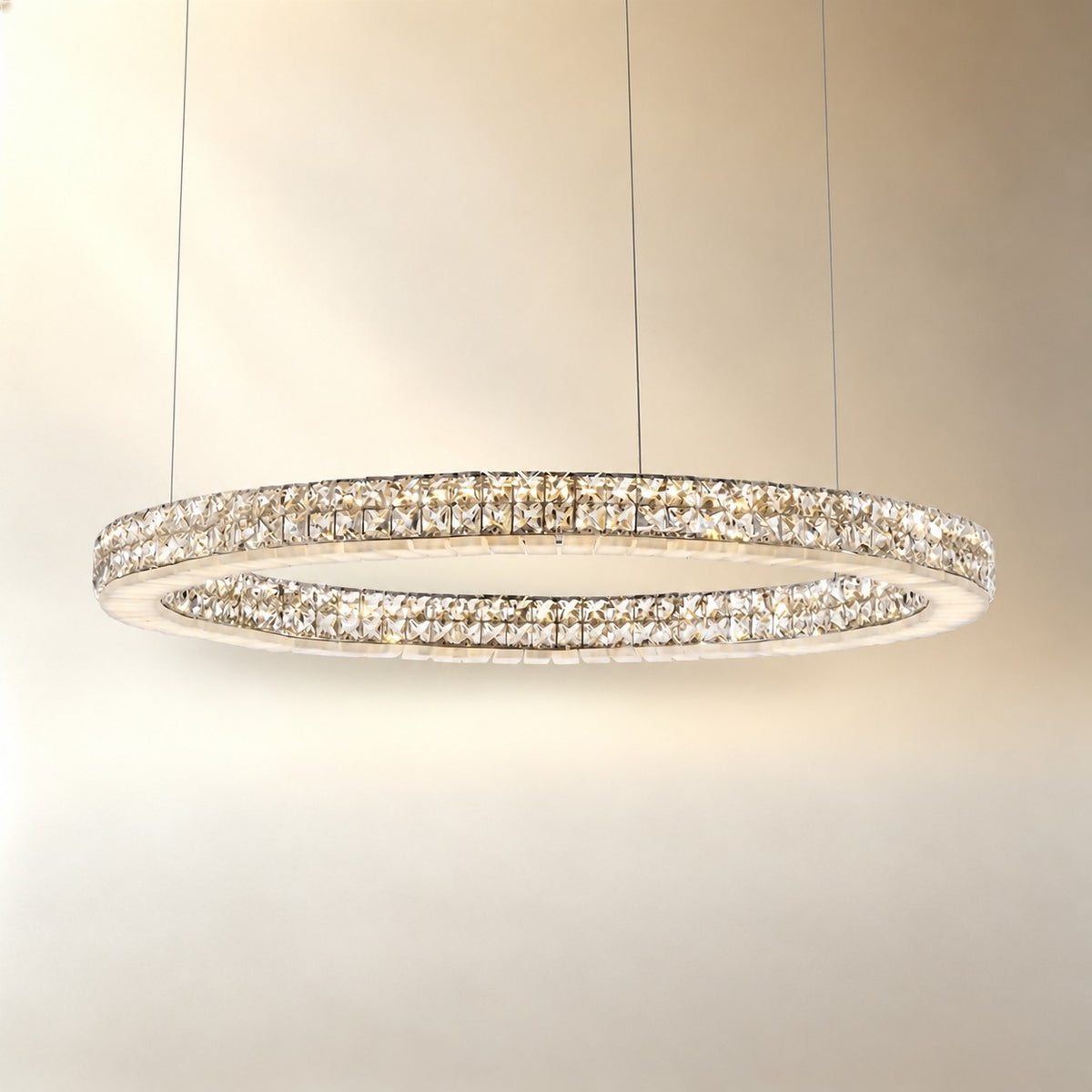 Daerin Crystal and Alabaster Chandelier