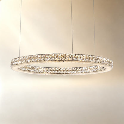 Daerin Crystal and Alabaster Chandelier