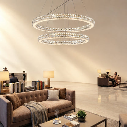 Daerin Crystal and Alabaster Chandelier