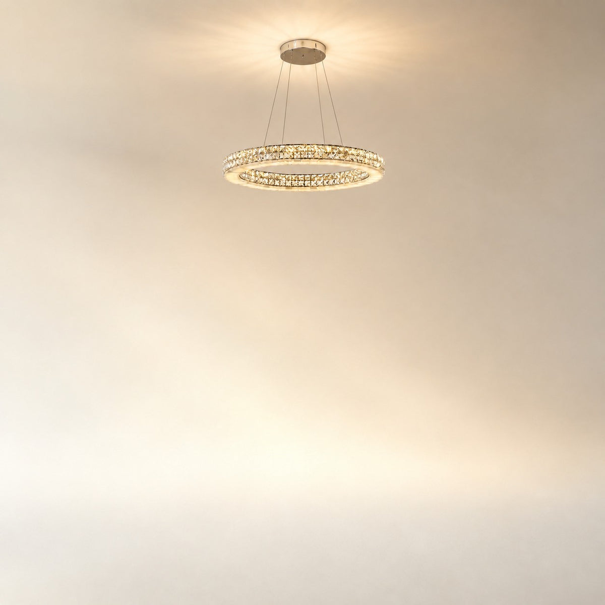 Daerin Crystal and Alabaster Chandelier