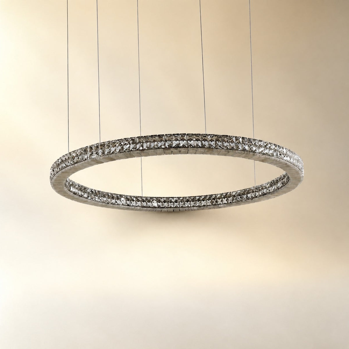 Daerin Crystal and Alabaster Chandelier
