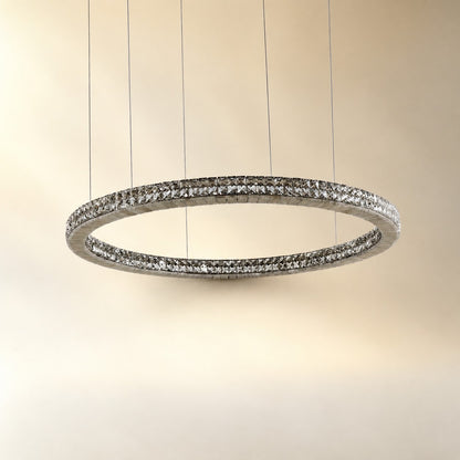 Daerin Crystal and Alabaster Chandelier