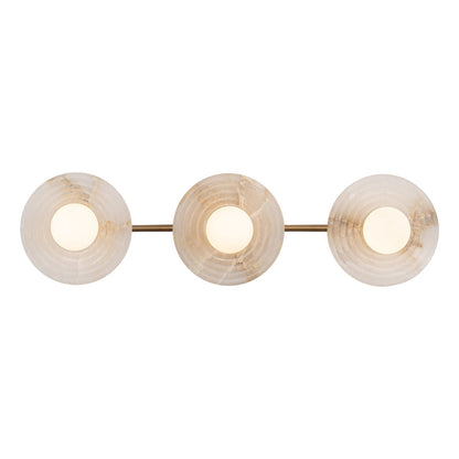 Dahlia Triple Alabaster Wall Sconce
