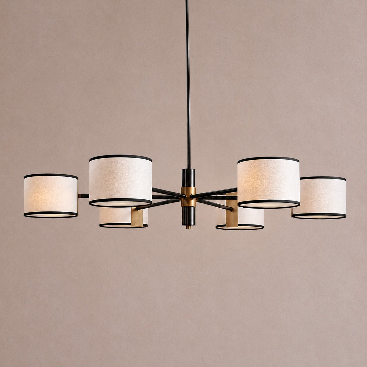 Daphne Fabric Round Chandelier