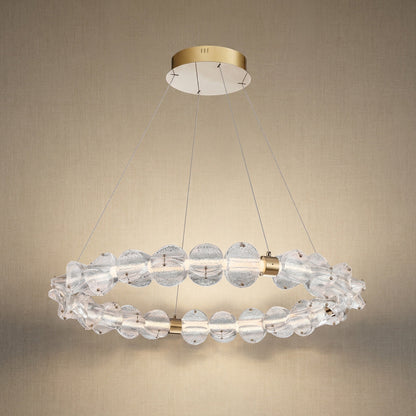 Briis Hand-Blown Glass Ring Chandelier