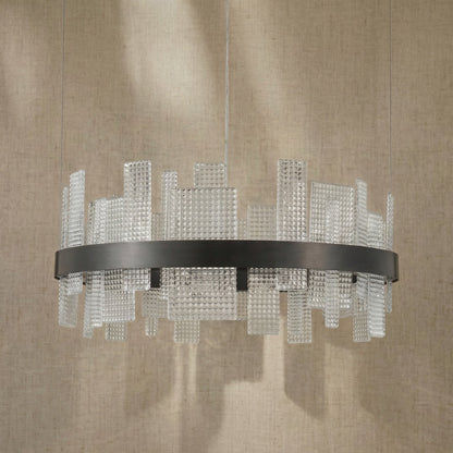 Griia Round Glass Chandelier
