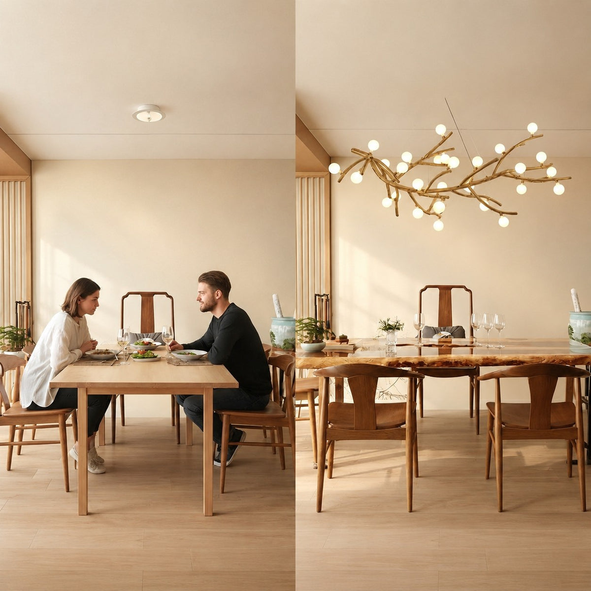 Demolion Glass Glove Branch Chandelier