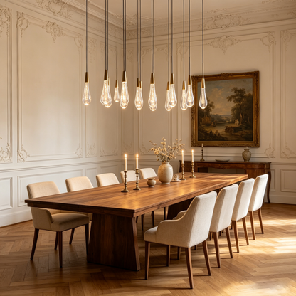 Soltaire Linear Chandelier 37"50"70"