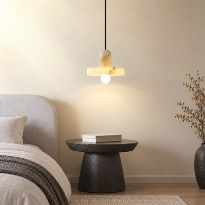 Discora Alabaster Disc Pendant Light
