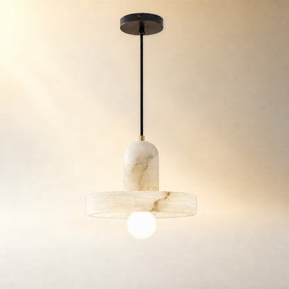 Discora Alabaster Disc Pendant Light