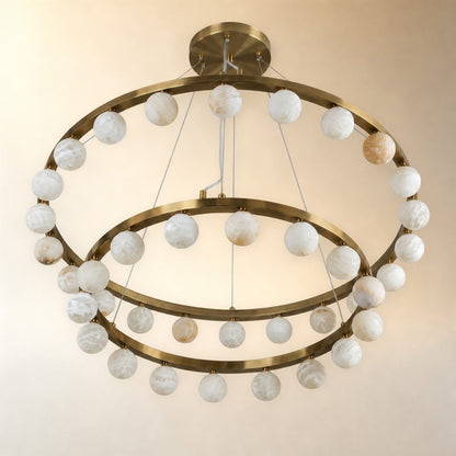 Dovior Modern Round Ring Chandelier