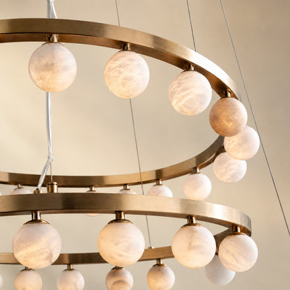 Dovior Modern Round Ring Chandelier