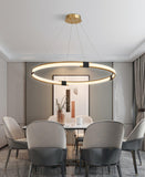 Gold Round Ring Chandelier