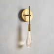 Denise Raindrop Glass Solitaire Wall Sconces For Bedroom