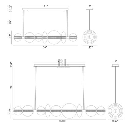 Echelon Linear Chandelier