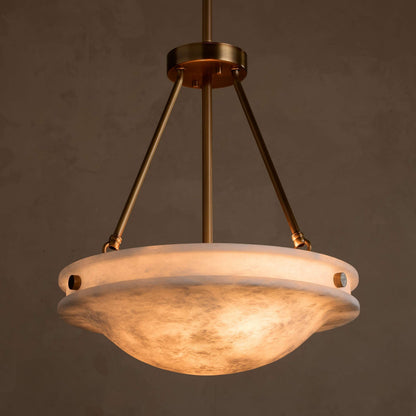 Edith Alabaster Stone Pendant Light