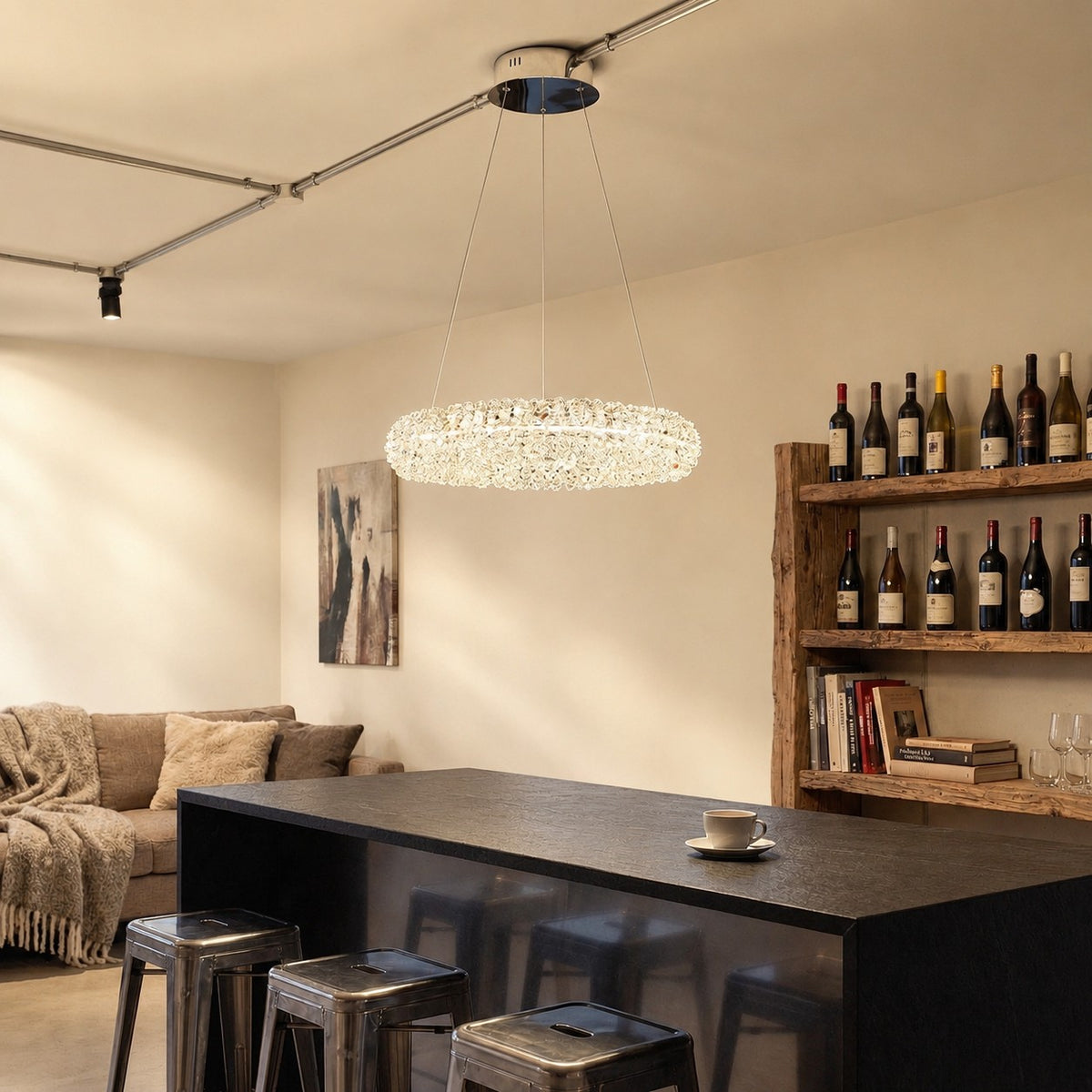 Elmior Crystal Pendant Chandelier