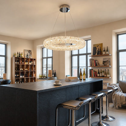 Elmior Crystal Pendant Chandelier