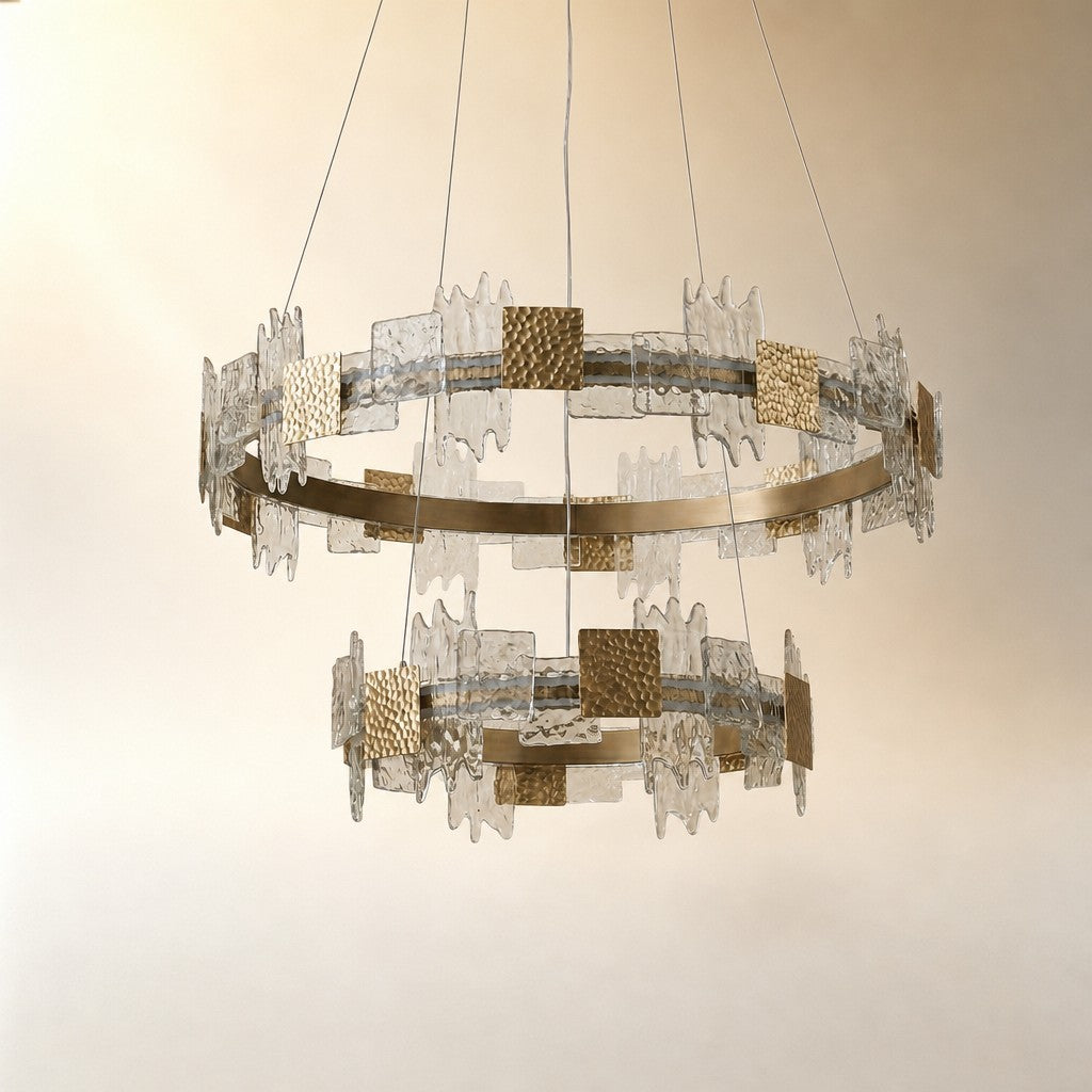 Elodie 2 Tiers Modern Gold Chandelier